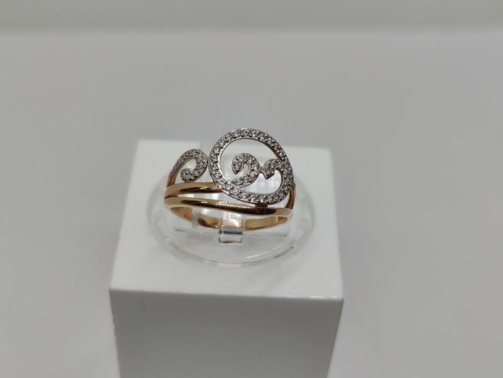 КОЛКМИ585 КОЛЬЦО С КАМНЯМИ (Au 585)