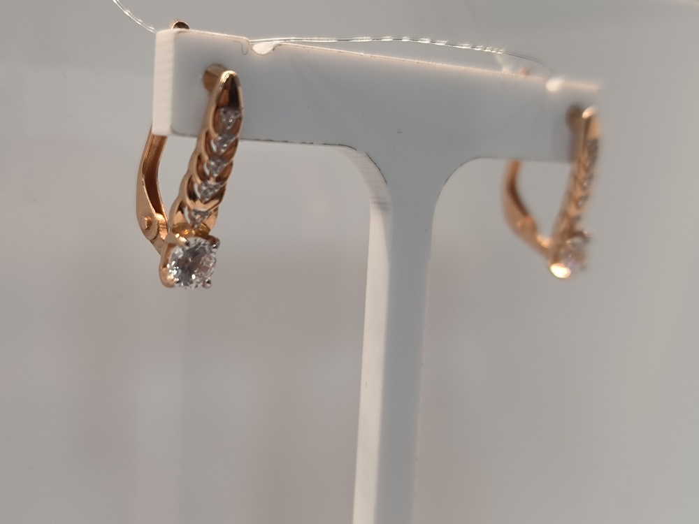 СЕРЬГИ С КАМНЯМИ (Au 585)