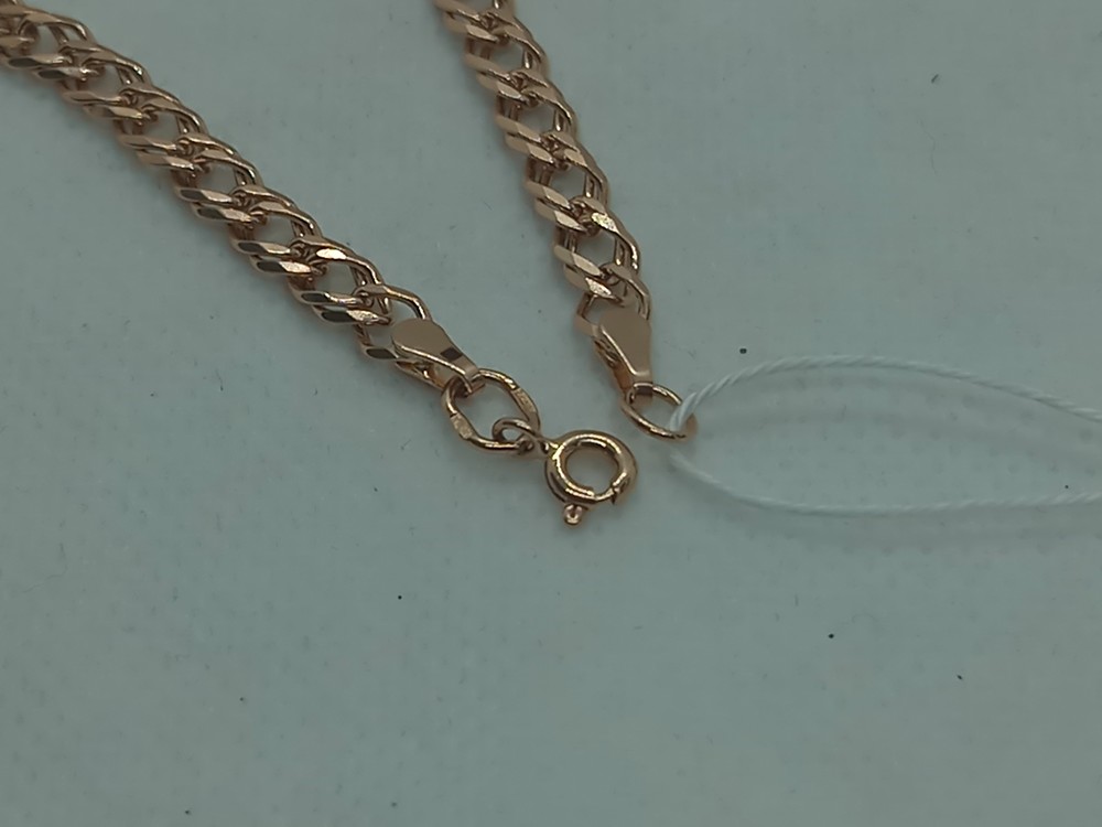 БРАСЛЕТ ПОЛНОВЕСНЫЙ Ромб двойной Au 585