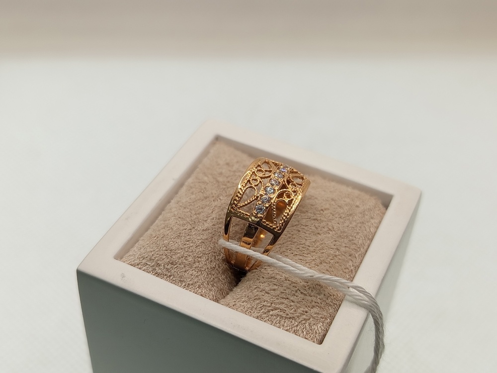 КОЛКМИ585 КОЛЬЦО С КАМНЯМИ (Au 585)