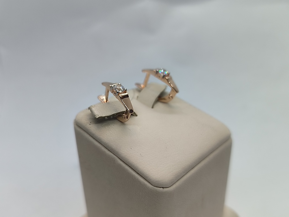 СЕРЬГИ С КАМНЕМ (Au 585)