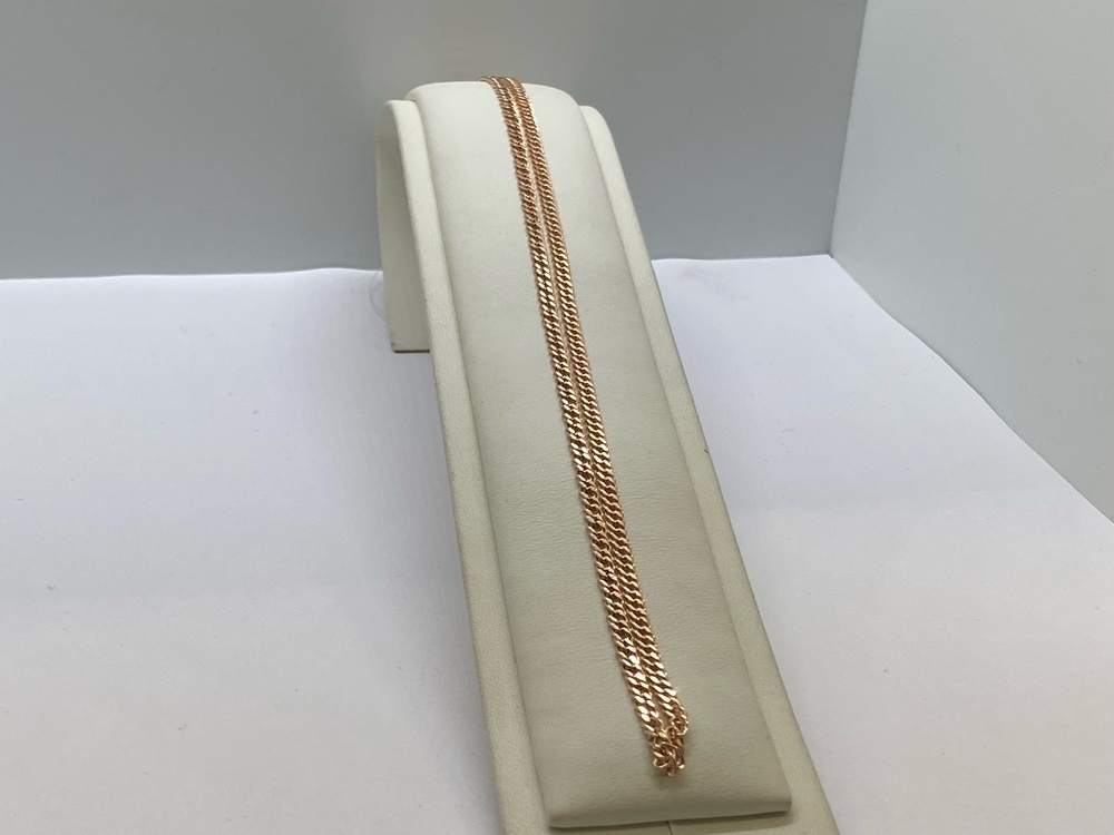 ЦЕПЬ ПУСТОТЕЛАЯ Ромб двойной (Au 585)