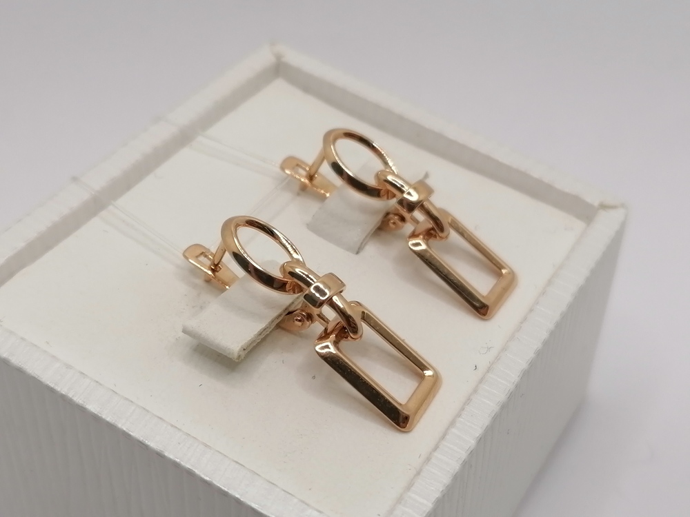 СЕРЬГИ БЕЗ КАМНЯ (Au 585)