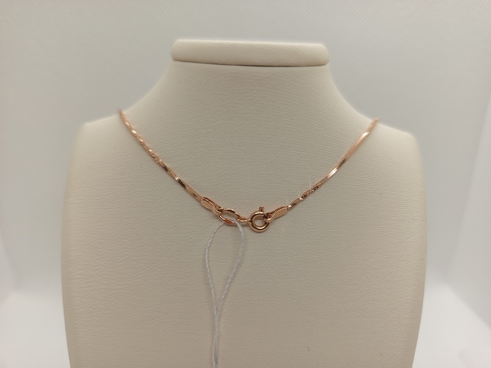 800-1-143 ЦЕПЬ ПОЛНОВЕСНАЯ Жгут(снейк) (Au 585) 800-1-143 ЦЕПЬ ПОЛНОВЕСНАЯ Жгут(снейк) (Au 585)