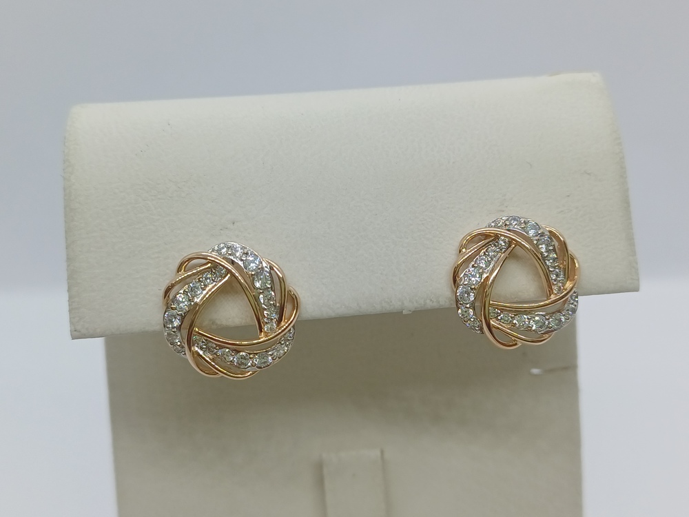 СПУС585 СЕРЬГИ ПУСЕТЫ (Au 585)