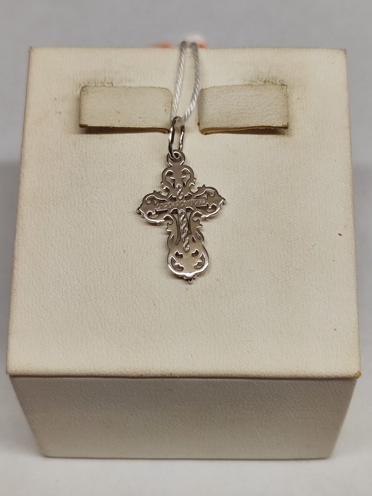 ПОДККИ585 ПОДВЕСКА КРЕСТ С КАМНЯМИ (Au 585)