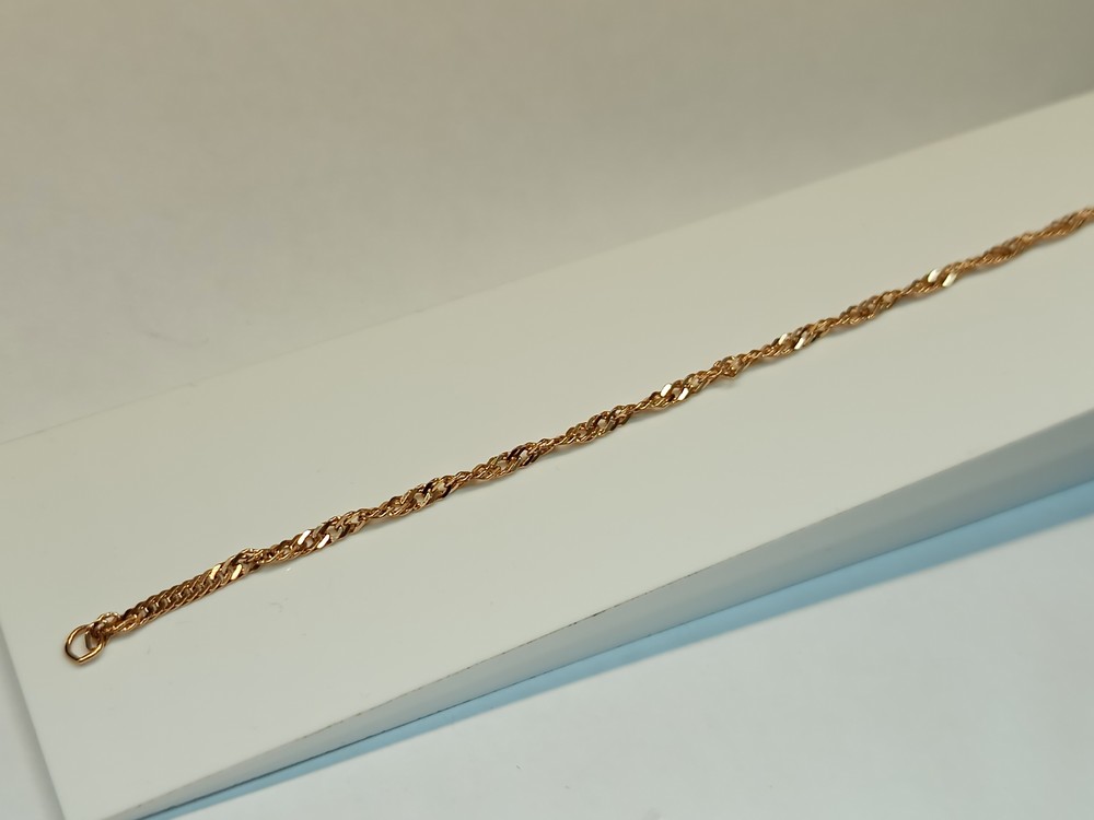 БРАСЛЕТ ПОЛНОВЕСНЫЙ Сингапур Au 585