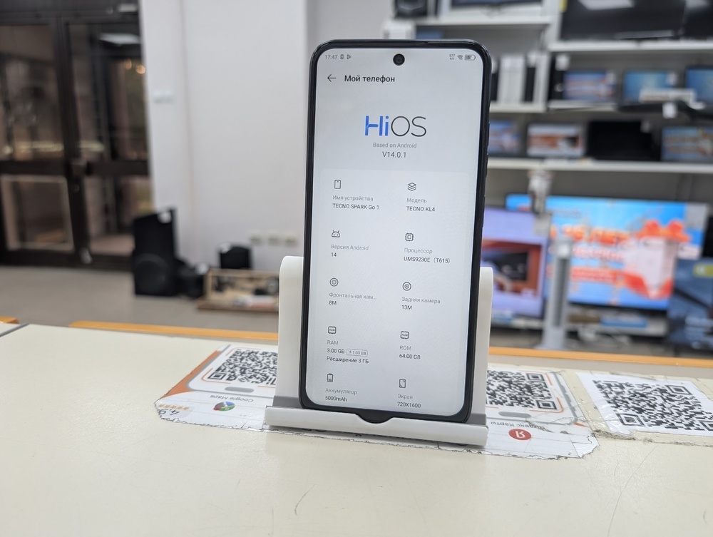 Смартфон Tecno Spark GO 1 3/64