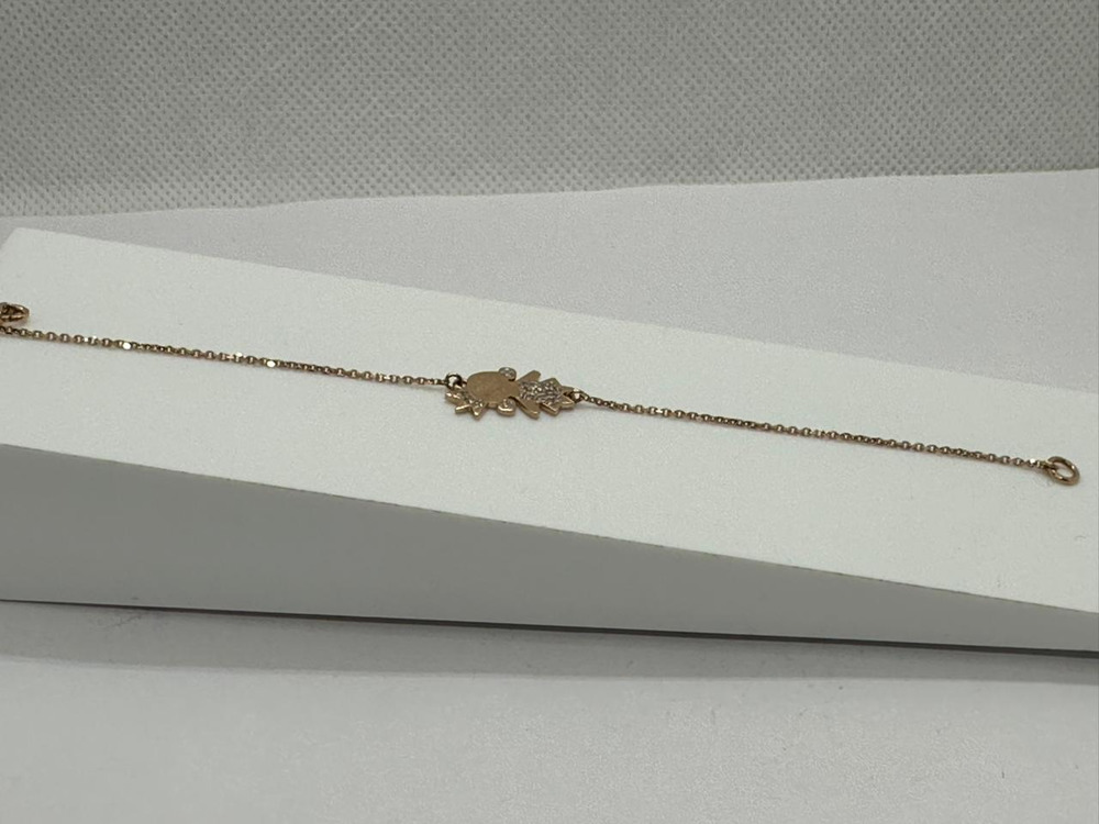 Б585 БРАСЛЕТ С КАМНЯМИ (Au 585)