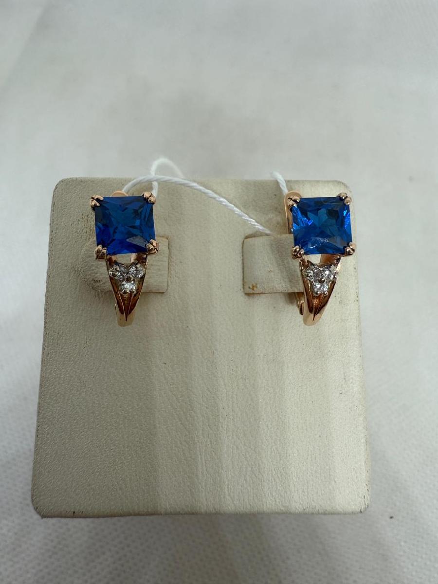 СЕРЬГИ С КАМНЯМИ (Au 585)