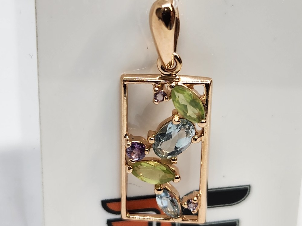 ПОДВЕСКА С КАМНЯМИ (Au 585)