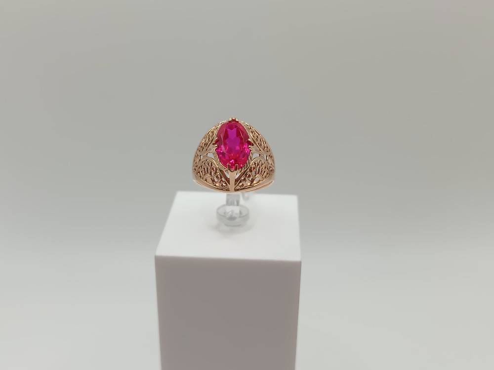 КОЛКМ583 КОЛЬЦО С КАМНЕМ (Au 583)