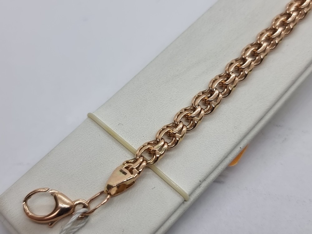 БЛБ585 БРАСЛЕТ ПОЛНОВЕСНЫЙ Бисмарк (Au 585)