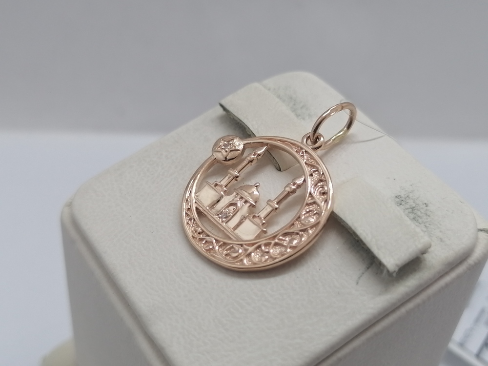 ПОДВЕСКА МЕЧЕТЬ с камнями (Au 585)