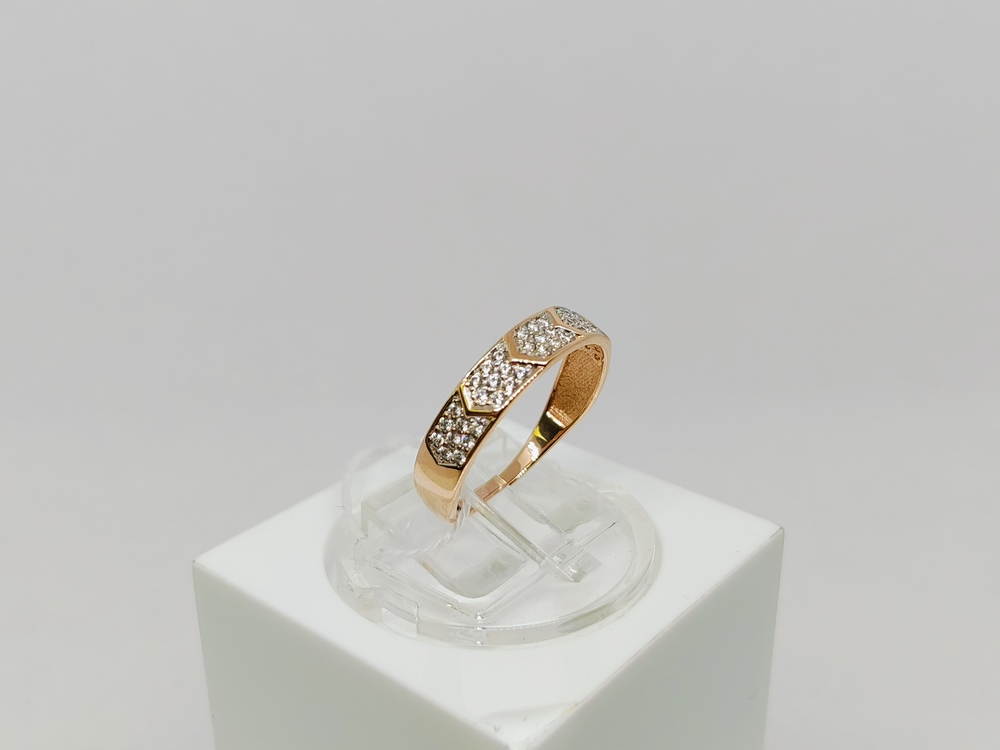 КОЛКМИ585 КОЛЬЦО С КАМНЯМИ (Au 585)