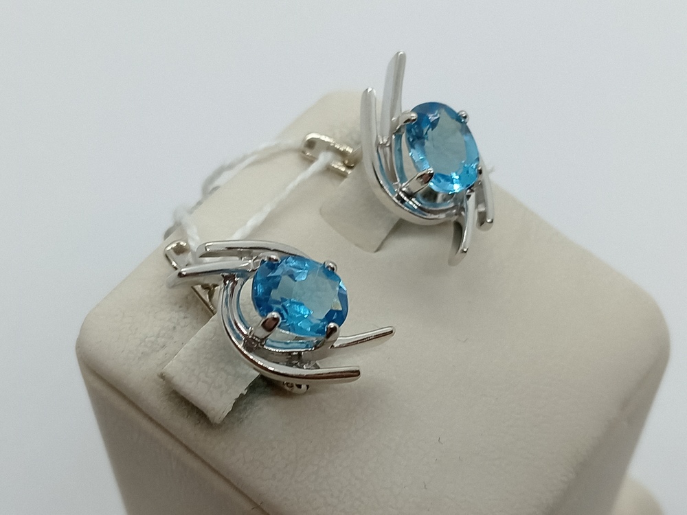 СЕРЬГИ С КАМНЕМ (Au 585)