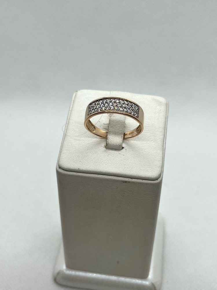 КОЛЬЦО С КАМНЯМИ (Au 585)