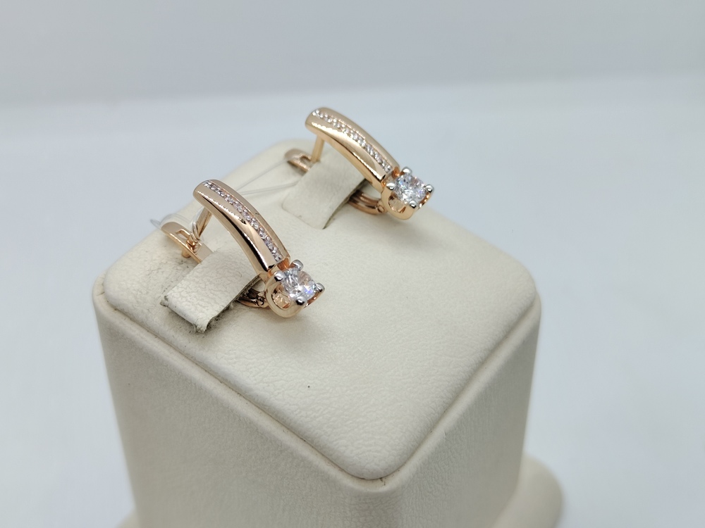 СЕРЬГИ С КАМНЯМИ (Au 585)