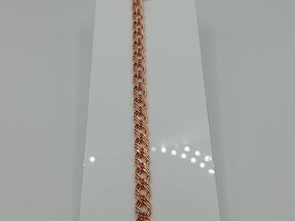 БРАСЛЕТ ПОЛНОВЕСНЫЙ Ромб тройной (Au 585)