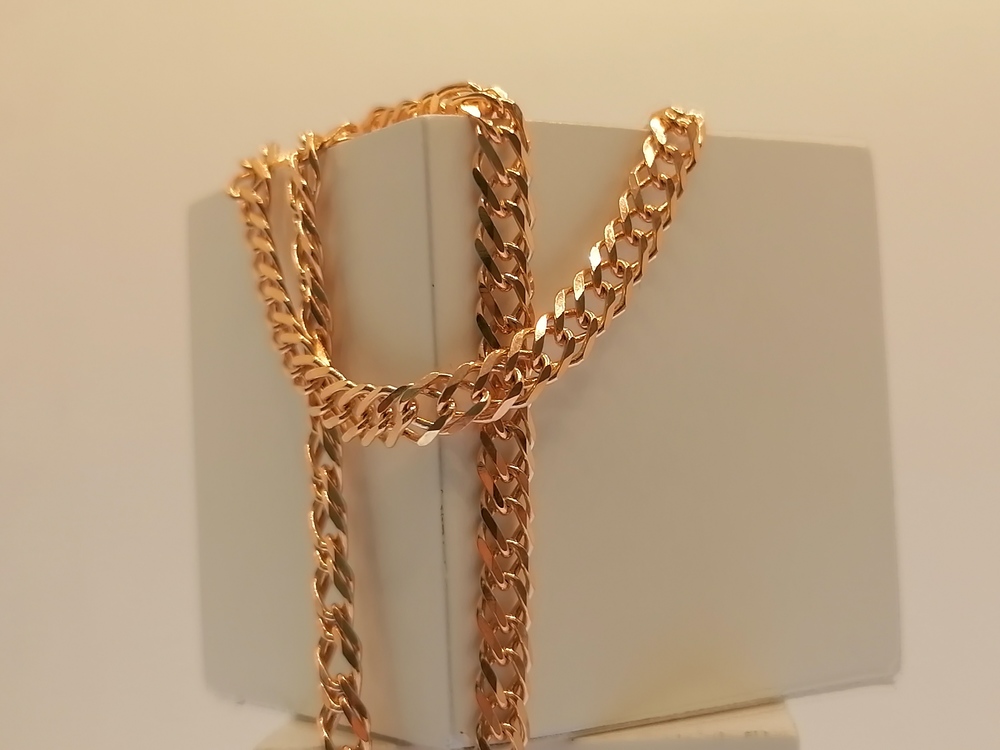 ЦЕПЬ ПОЛНОВЕСНАЯ Ромб двойной (Au 585)