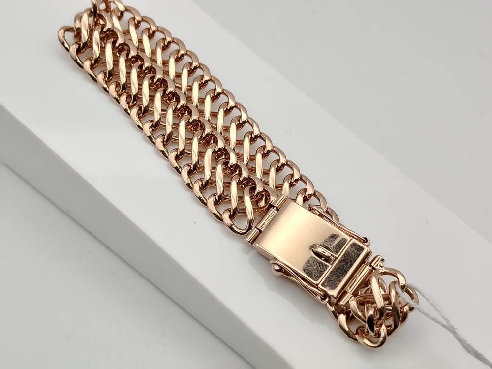 БЛ8585 БРАСЛЕТ ПОЛНОВЕСНЫЙ Восьмерка (Au 585)