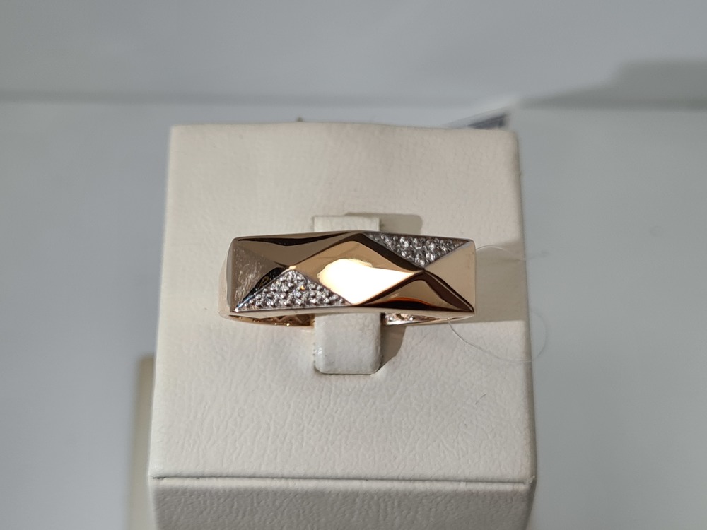 КОЛЬЦО С КАМНЯМИ (Au 585)