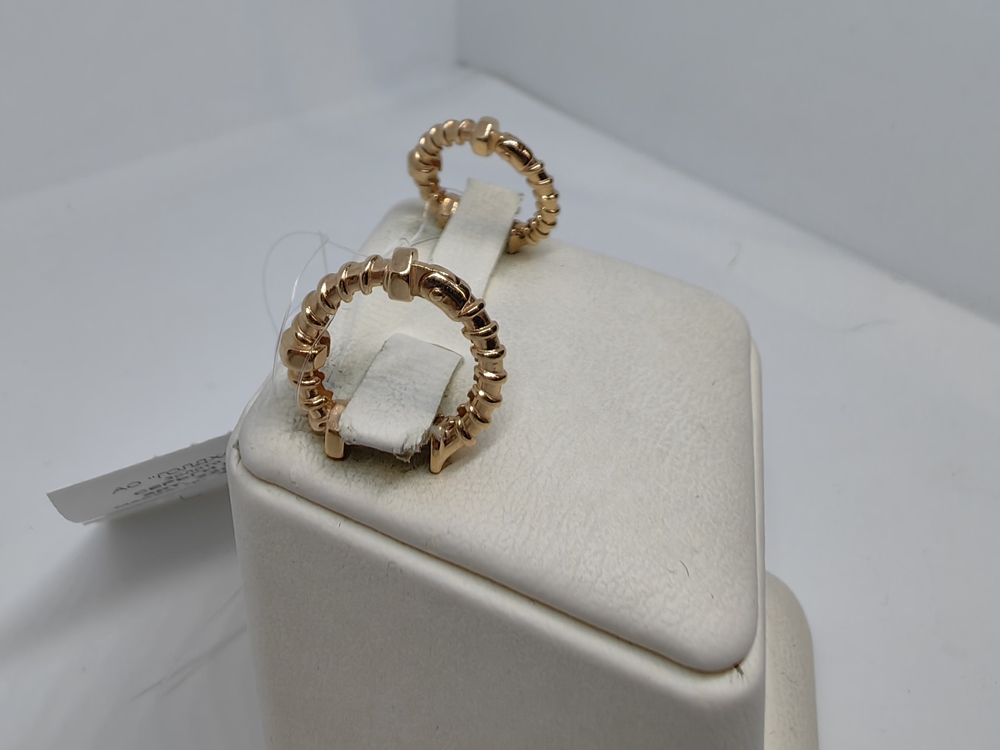 СЕРЬГИ БЕЗ КАМНЯ (Au 585)