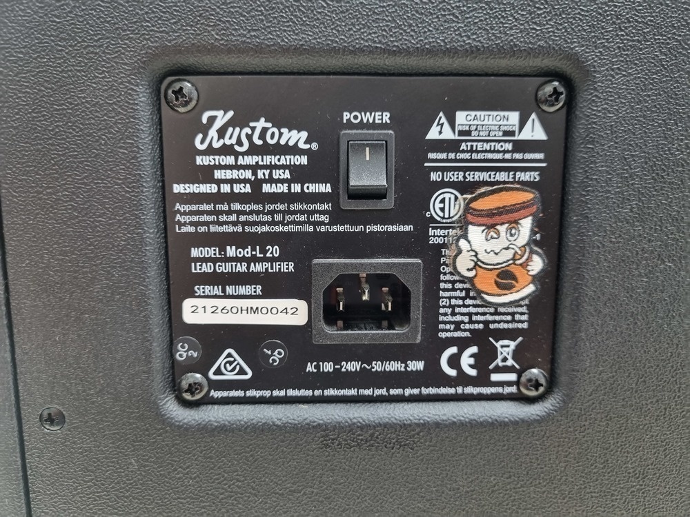 Комбоусилитель для гитар KUSTOM Mod-l20