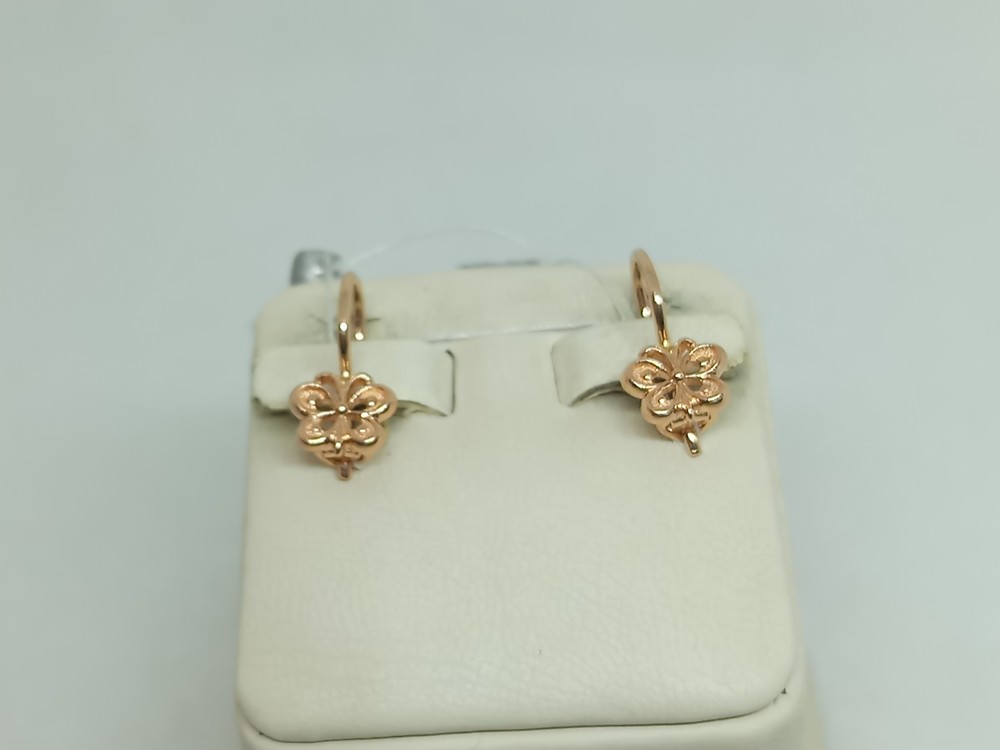 СБКМ585 СЕРЬГИ БЕЗ КАМНЯ (Au 585)