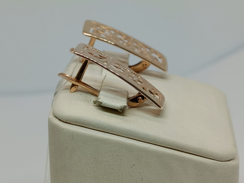 СЕРЬГИ БЕЗ КАМНЯ (Au 585)