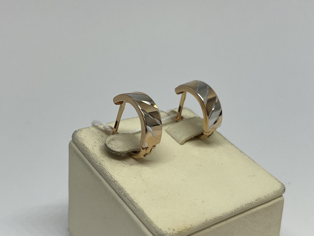 СБКМ585 СЕРЬГИ БЕЗ КАМНЯ (Au 585)