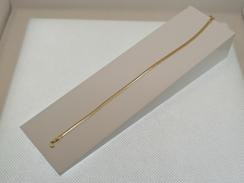 БРАСЛЕТ ПОЛНОВЕСНЫЙ Снэйк плоский (Au 585)