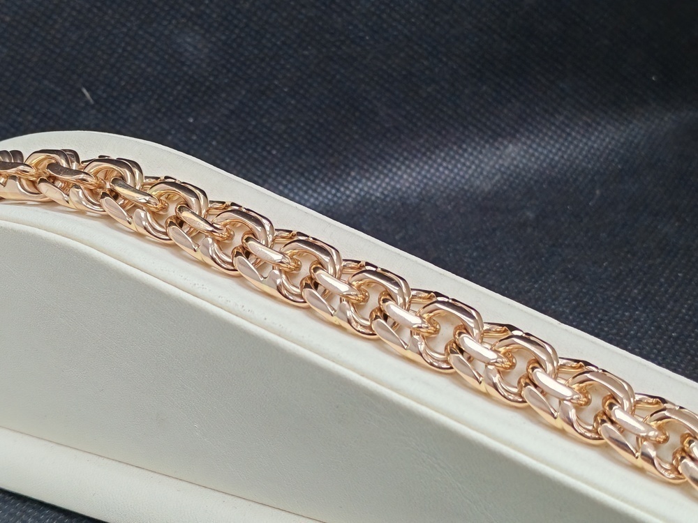 БЛБ585 БРАСЛЕТ ПОЛНОВЕСНЫЙ Бисмарк (Au 585)