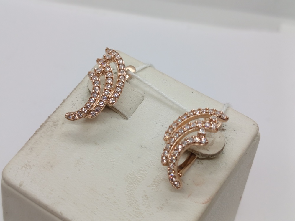 СЕРЬГИ С КАМНЯМИ (Au 585)