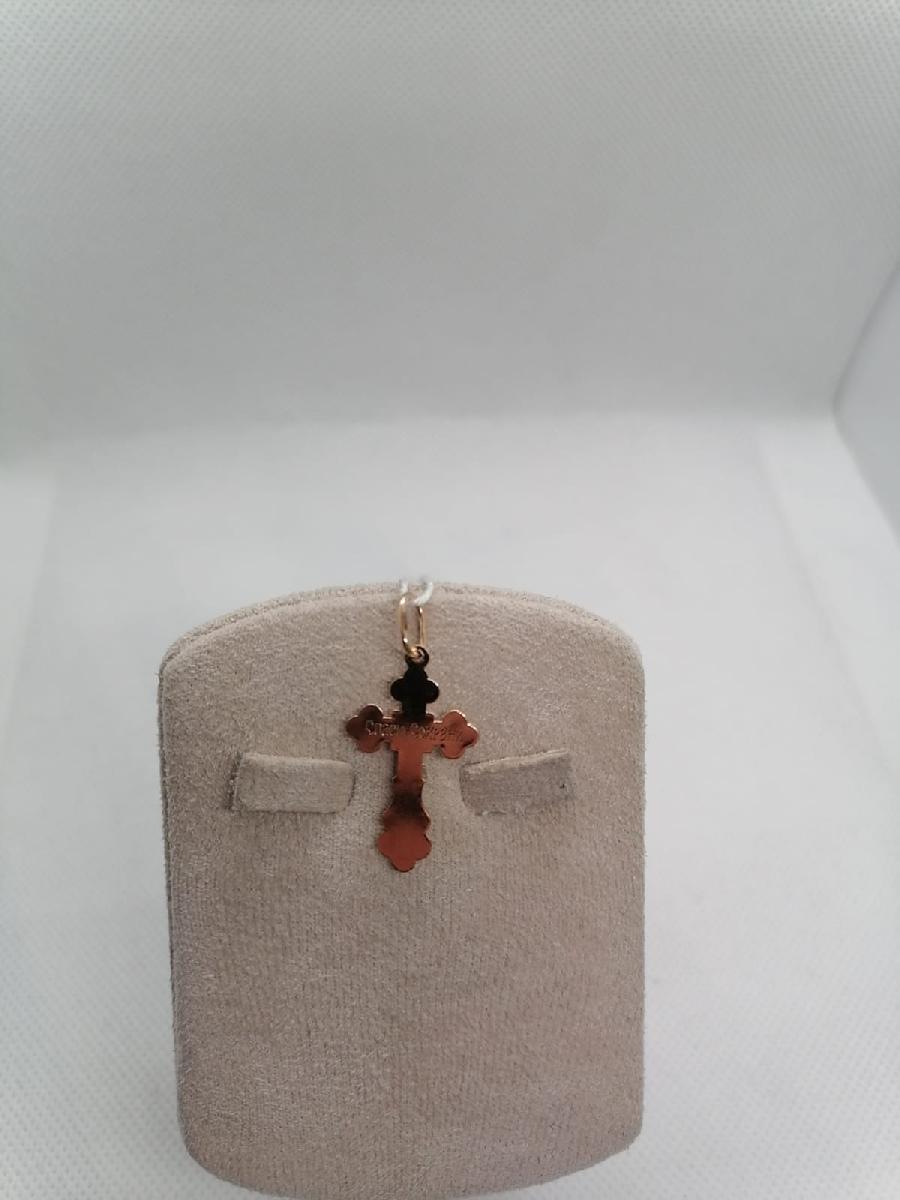 ПОДВЕСКА КРЕСТ БЕЗ КАМНЯ (Au 585)