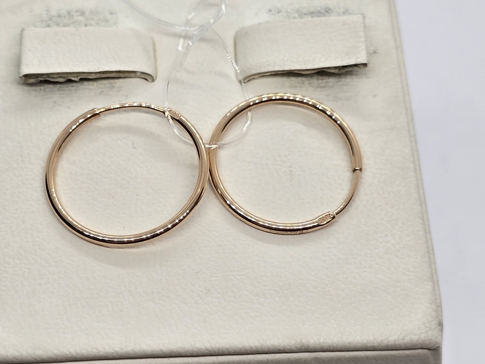 СЕРЬГИ КОНГО без камня (Au 585)