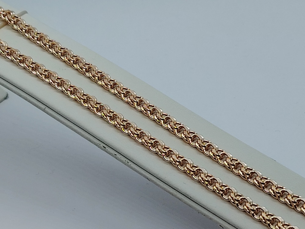 ЦЕПЬ ПУСТОТЕЛАЯ Бисмарк (Au 585)