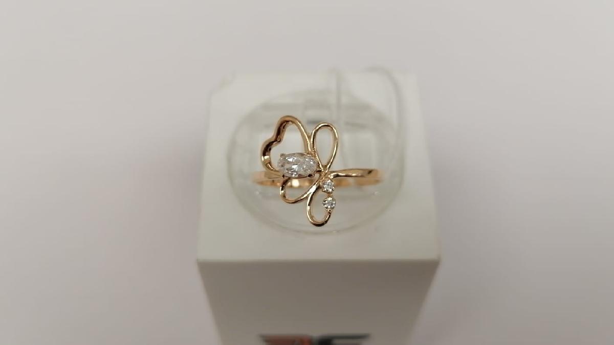 КОЛКМИ585 КОЛЬЦО С КАМНЯМИ (Au 585)