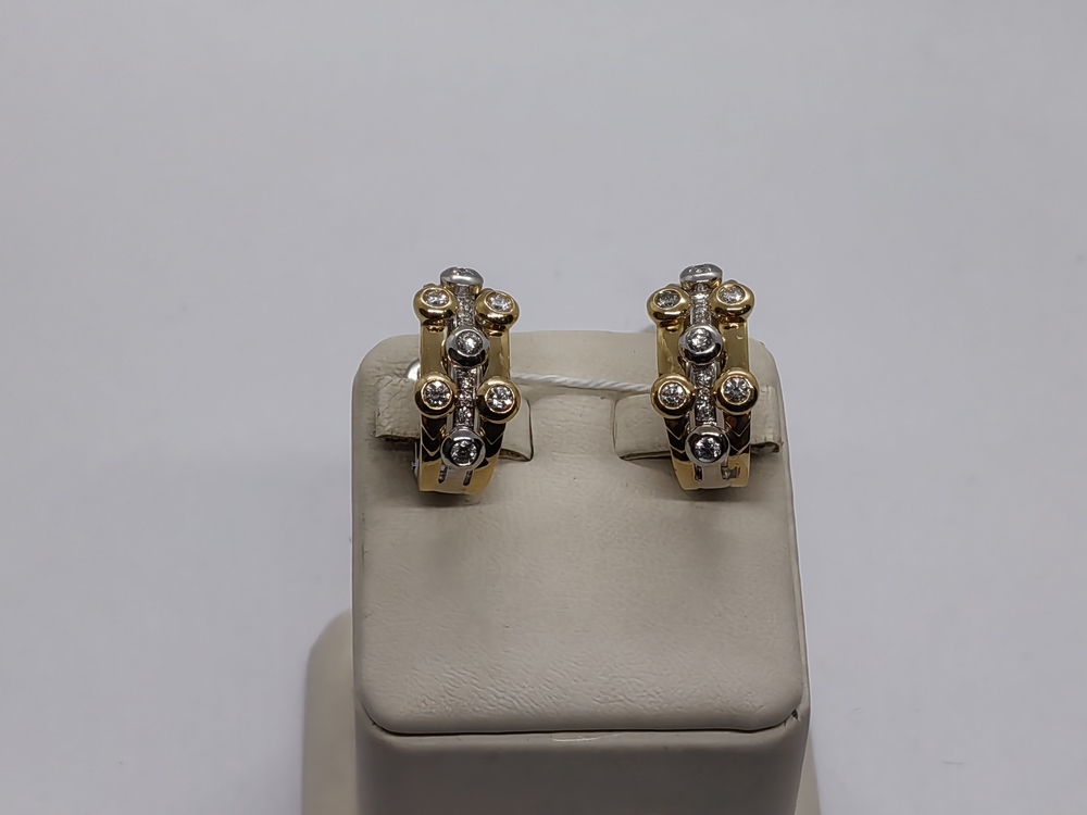 СЕРЬГИ БРИЛЛИАНТ Au 750