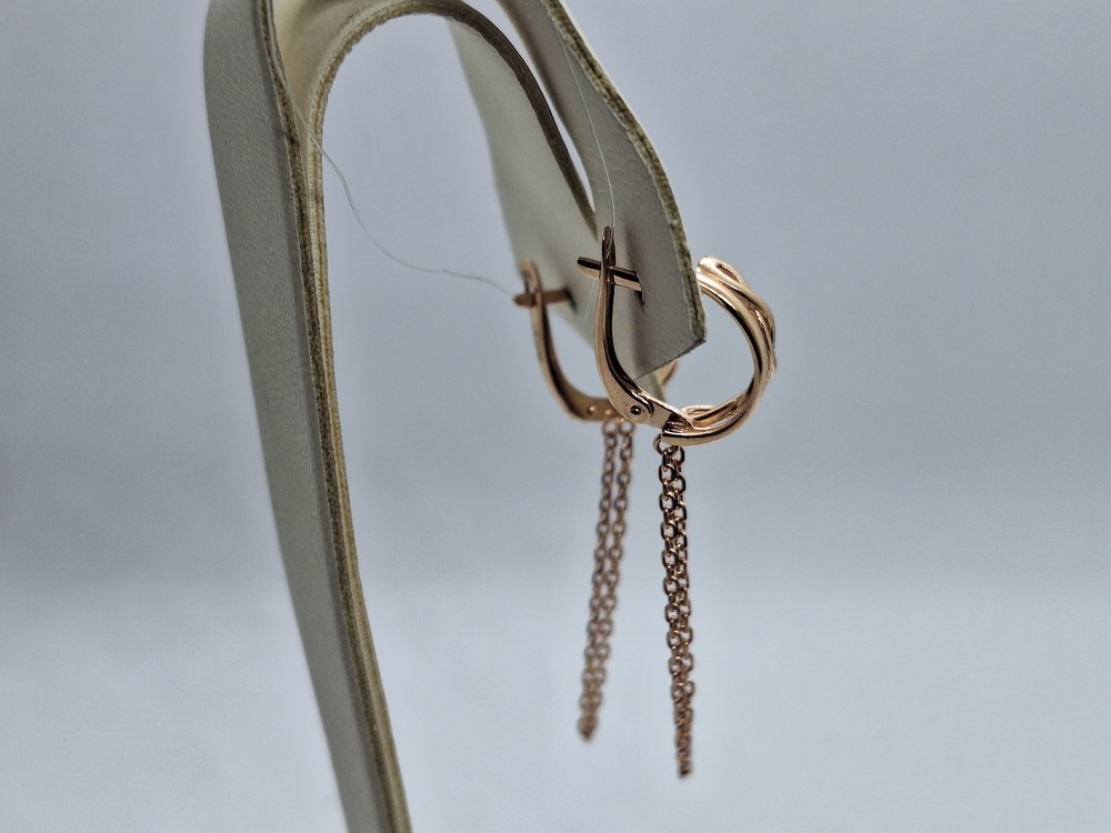 СЕРЬГИ БЕЗ КАМНЯ (Au 585)