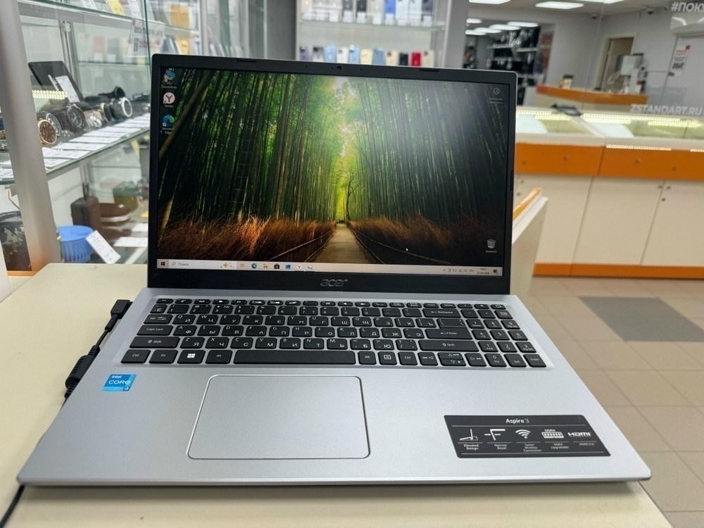Ноутбук Acer; Core I3-1115G4, Intel UHD Graphics, 8 Гб, 256 Гб, Нет