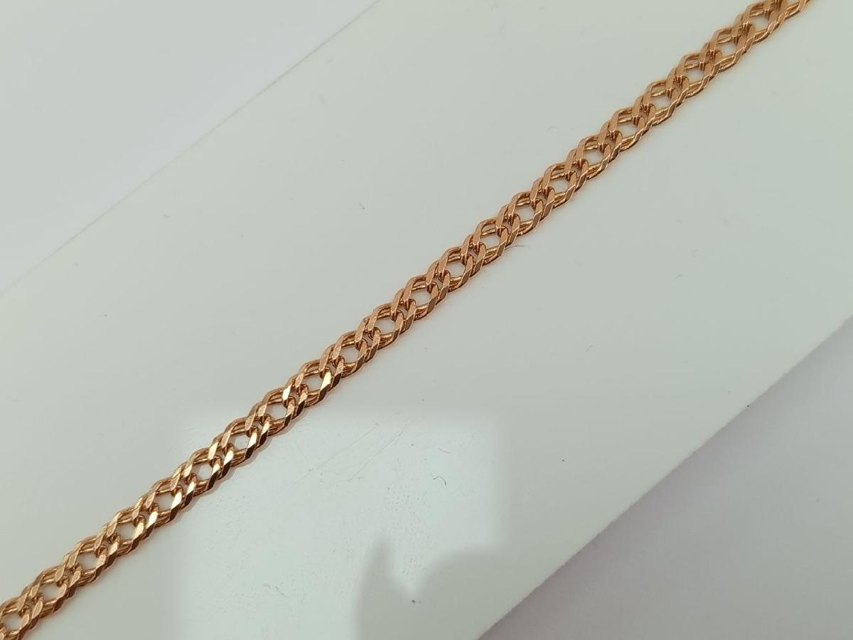 БРАСЛЕТ ПОЛНОВЕСНЫЙ Ромб двойной Au 585