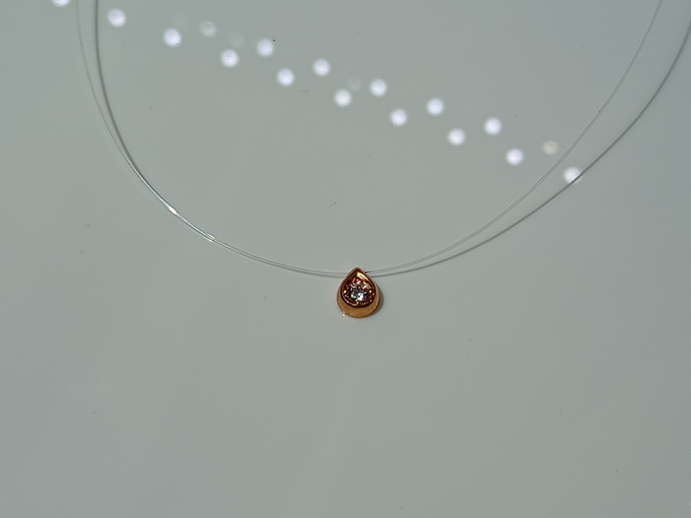 КОЛЬЕ НА ЛЕСКЕ с камнем (Au 585)