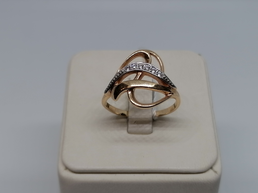 КОЛКМИ585 КОЛЬЦО С КАМНЯМИ (Au 585)