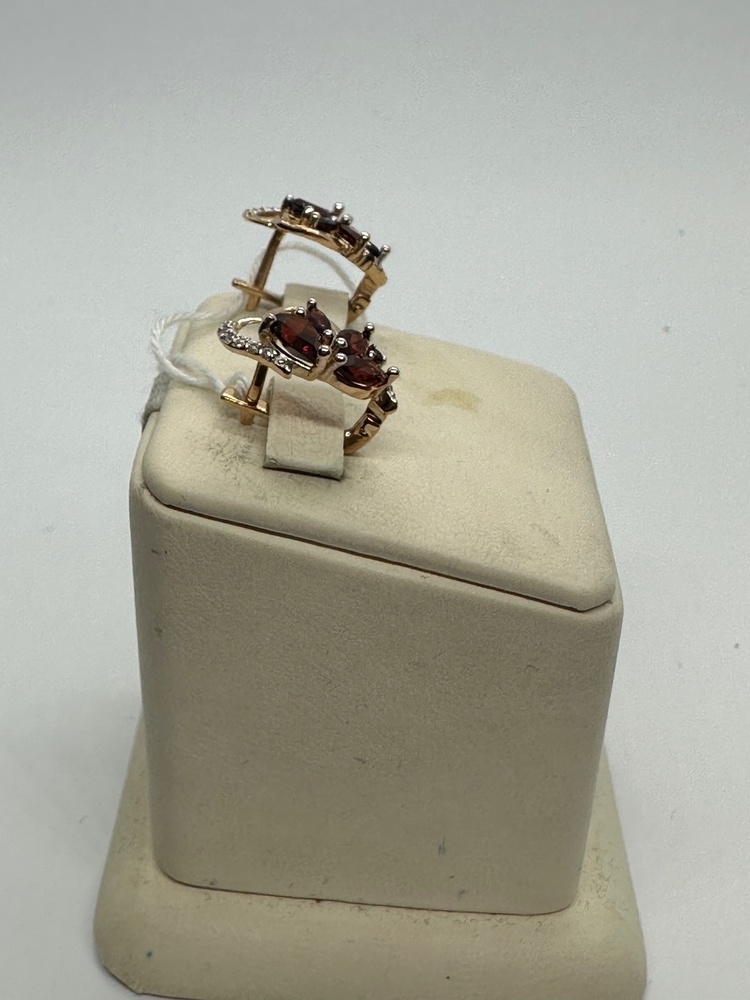 СКМИ585 СЕРЬГИ С КАМНЯМИ (Au 585)