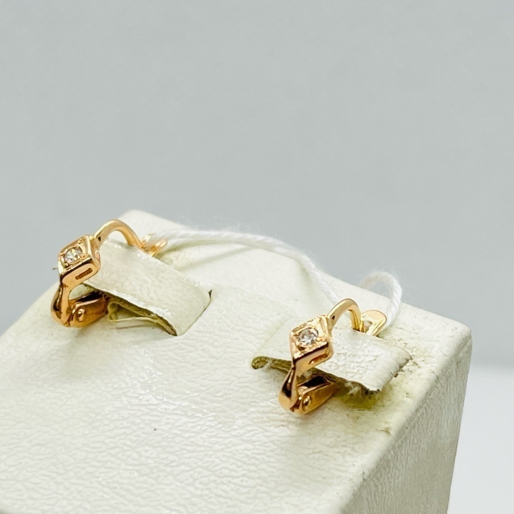 СЕРЬГИ С КАМНЕМ (Au 585)