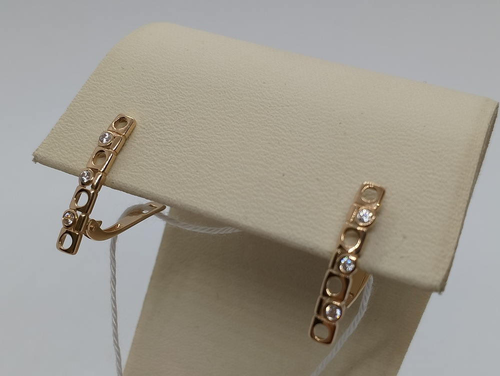 СЕРЬГИ С КАМНЯМИ (Au 585)