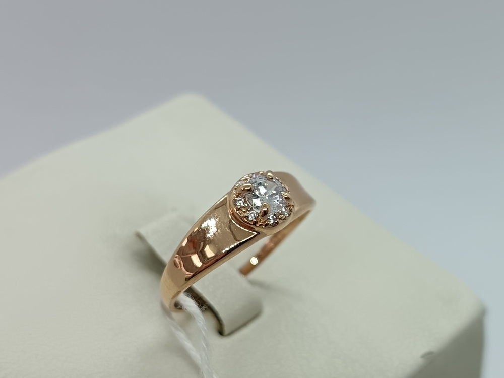 КОЛЬЦО С КАМНЯМИ (Au 585)