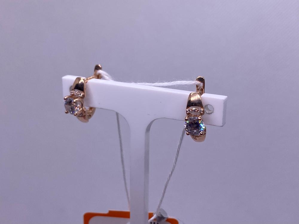 СКМИ585 СЕРЬГИ С КАМНЯМИ (Au 585)