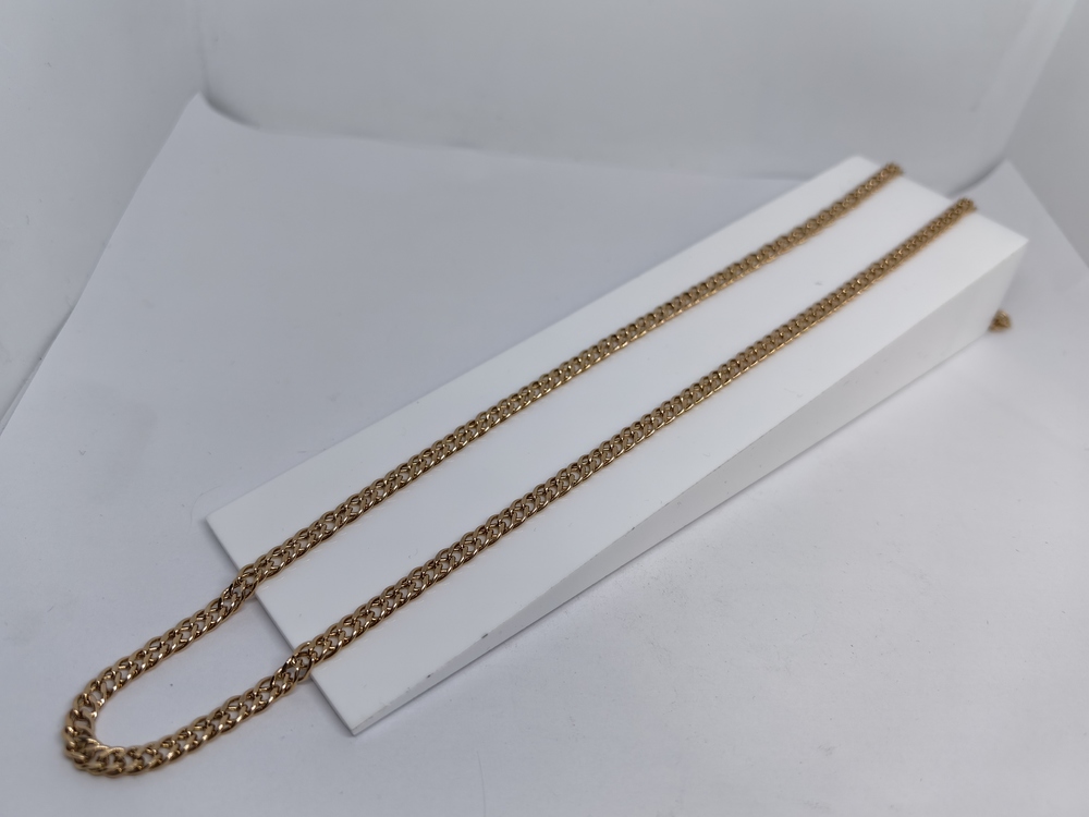 ЦЕПЬ ПУСТОТЕЛАЯ Ромб двойной (Au 585)